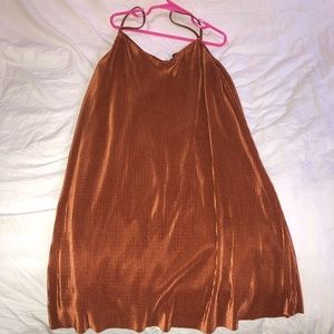 burnt orange velvet dress
